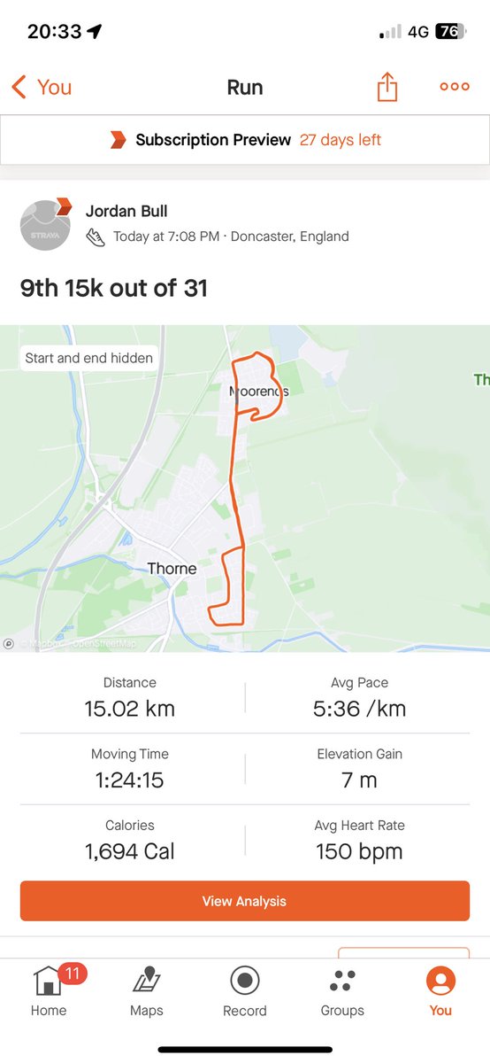 JordanBull14's tweet photo. 15k every day for the whole of October

9 out of 31 down🏃‍♂️

Thankyou so much for everyone’s donations so far it is much appreciate, Over 1.3k raised!

Keep plodding along. Nearly double figures now👊🏻

The link to the gofundme is:

https://t.co/QdA30Cv554 https://t.co/1uoOjbcK2D