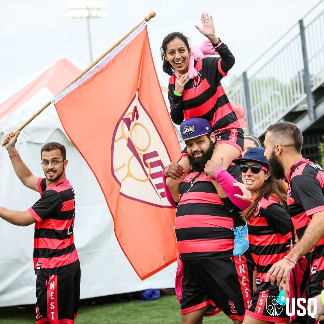 usquadball's tweet photo. Happy birthday to our amazing sport! 18 years of incredible memories, games, and more. In celebration of quadball turning 18, donate $18 today to your favorite USQ team! 
Donate: https://t.co/bpBXWNLYfQ 
📷 Isabella Gong, Madison Vaughn, Joe Marquez, Bryan Bae, Jim Kiernan https://t.co/5bUtXrxcYw