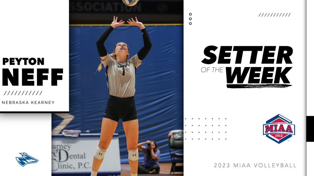 The MIAA (@themiaa) on Twitter photo Peyton Neff (<a href="/UNKvolleyball/">UNK Volleyball</a>) led the league with 12.3 assists per set over the weekend to be crowned the MIAA Setter of the Week ๐ฅ
๐ฐ bit.ly/48NlCr6
#BringYourAGame Peyton Neff (<a href="/UNKvolleyball/">UNK Volleyball</a>) led the league with 12.3 assists per set over the weekend to be crowned the MIAA Setter of the Week ๐ฅ
๐ฐ bit.ly/48NlCr6
#BringYourAGame