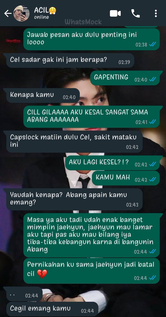 urfullsunxxx's tweet photo. In Love
.
.

Hanya cerita random tentang bagaimana seorang Aby Chelio menghadapi teman kecil nya yang menjadi Cegilnya seorang Jung Jaehyun. https://t.co/RcsIynyyA7