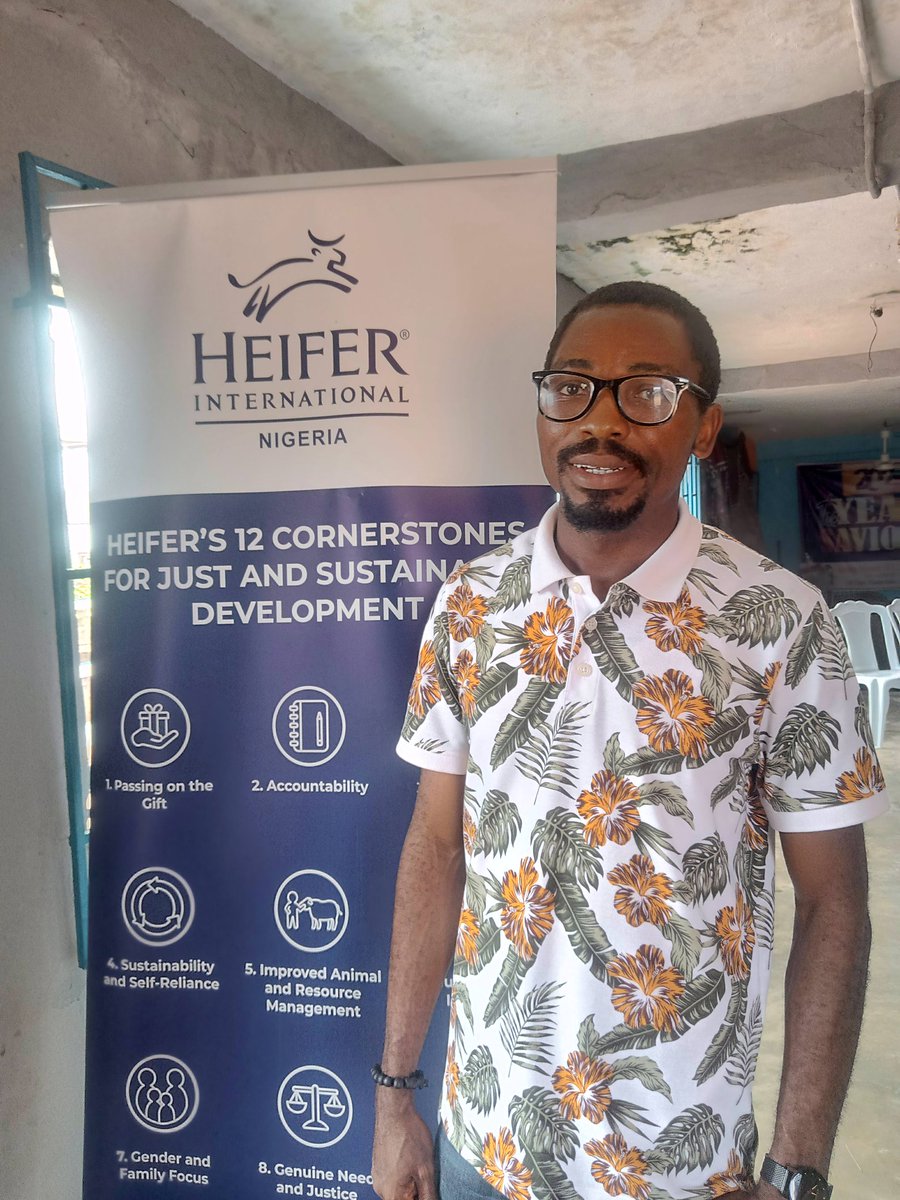 My passion and commitment to end poverty and hunger while ensuring a sustainable environment led me to sign up as a Community Facilitator with @HeiferNigeria because they resonate with her objectives especially in her Unlock najia Signature project with smallholder farmers.