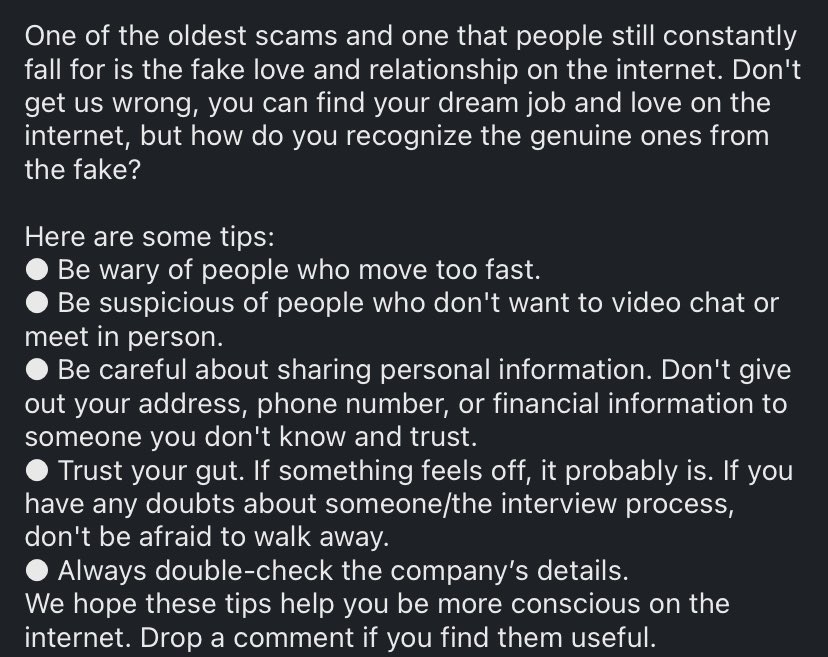 Digissllc's tweet image. Welcome to Day 9 of #CSAM23!
Our focus today is on dating scams and how to identify dating scammers.

Let&apos;s get started ⬇️