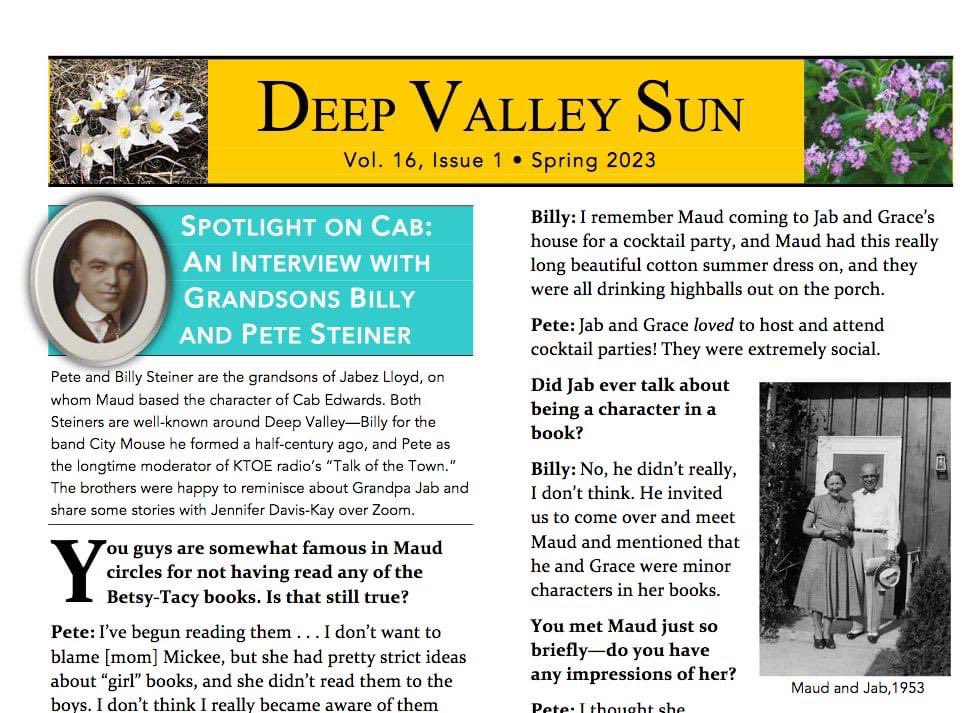 btsociety's tweet photo. @fateisonmyside At least two that we know of! Cab’s grandsons — we actually just interviewed them in our last Deep Valley Sun! https://t.co/hXi4t0x7Kk