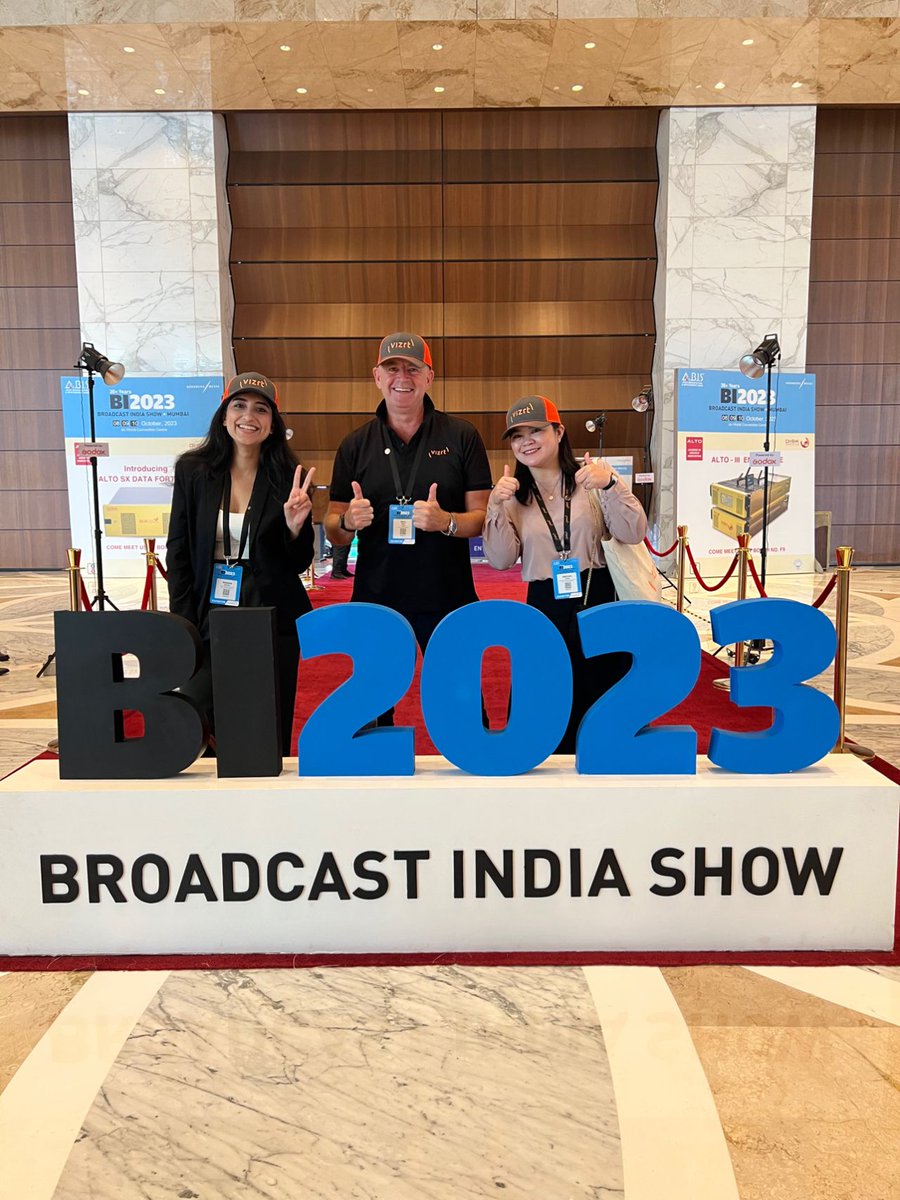 vizrt's tweet photo. #BroadcastIndia is in full swing - check out the action! 📷
We’ll be on hand at Booth H-2B until October 10th to showcase the future of broadcasting with @CDMTS.
It’s not too late to book a meeting: https://t.co/IEC5MwNFGH
#VizEngine #CloudProduction https://t.co/3VDQ6Np6KF