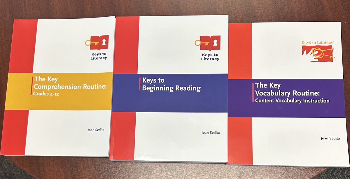 The books have arrived! I am so excited for our literacy teachers at ⁦@D59Rupley⁩ to engage in 2 days of valuable professional learning from ⁦@KeystoLiteracy⁩. We are going to learn so much! #knowbetterdobetter #structuredliteracy