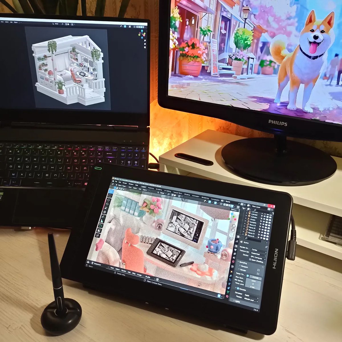 HuionEspanol's tweet photo. ✨#HuionArtista & #HuionKamvasPro
💖El patio ideal
😘Artista: @_cleolyn_
🎨Kamvas Pro 13 2.5K
📍Entra por el enlace abajo: https://t.co/65aqBDIXHE
#huion #huiontableta #kamvaspro #character #zbrush #blender #render #3d #characterdesign #character #3dprinting https://t.co/3sZgweORri