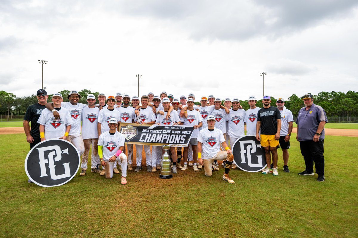 PerfectGameUSA's tweet photo. 2023 #WWBAWorlds CHAMPIONS! 

🏆: 5 Star/Top Tier Roos Mafia https://t.co/NToFhkfVIr