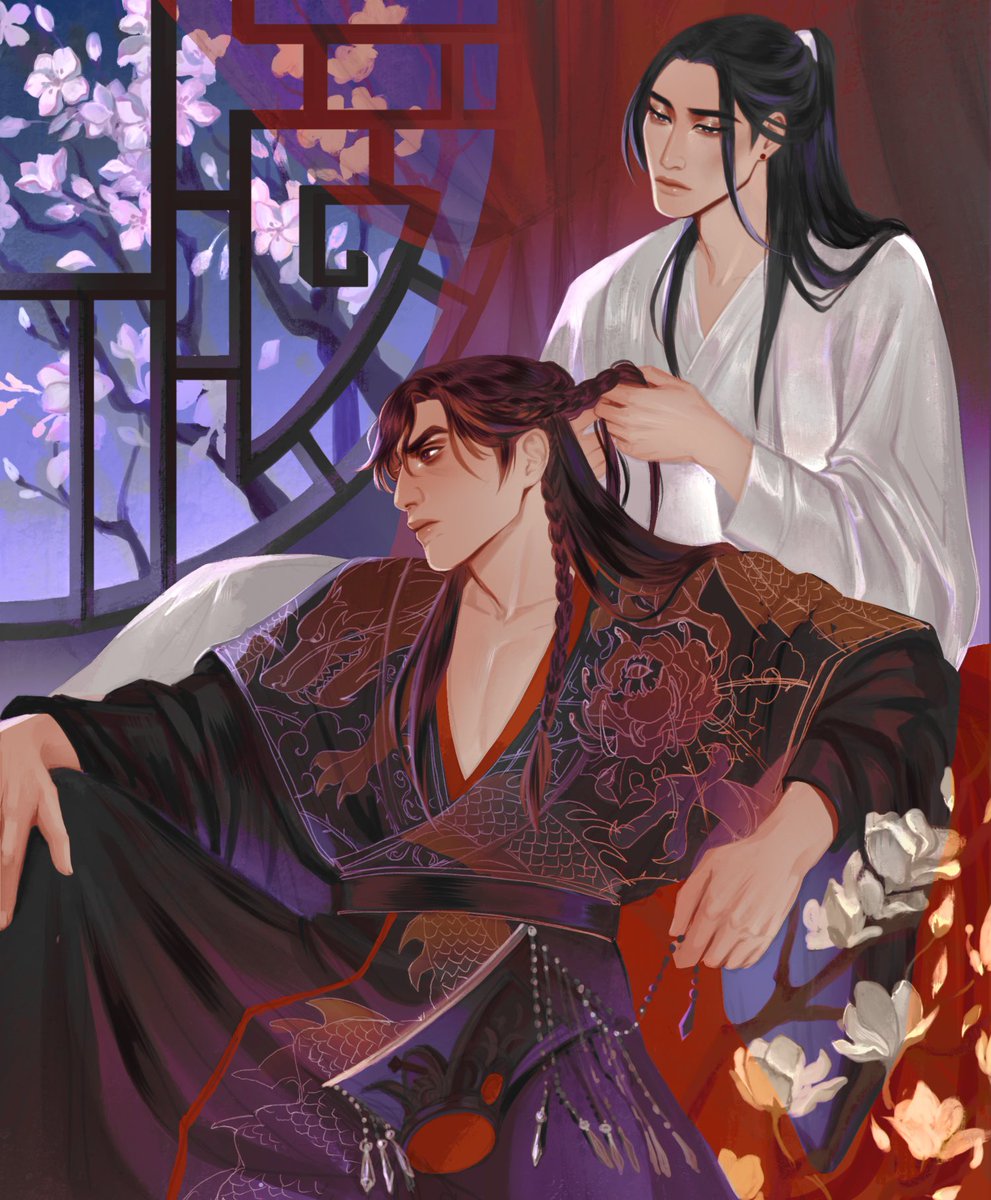 serdechno's tweet photo. My piece for @/ranwancalendar 🌸
#二哈和他的白猫师尊 #ranwan #erha #2ha https://t.co/Av0psN9tGc