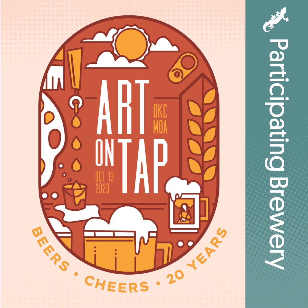 The Oklahoma City Museum of Art will be celebrating 20 YEARS of beers and cheers with the 20th annual ARTonTAP, Friday, October 13. This beer-tasting event features your favorite Oklahoma-based breweries like us!    #ArtOnTap