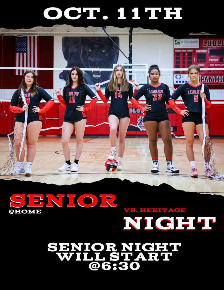 A LOT going on in Ludlow on Wednesday, but please find the time to come support these girls and pack the stands! 

Sarah Kay Sports is donating the gate, so the first 25 students to show up, get in for free, and get a free hot dog!!!!  

See everyone at 6:30 on Wednesday!