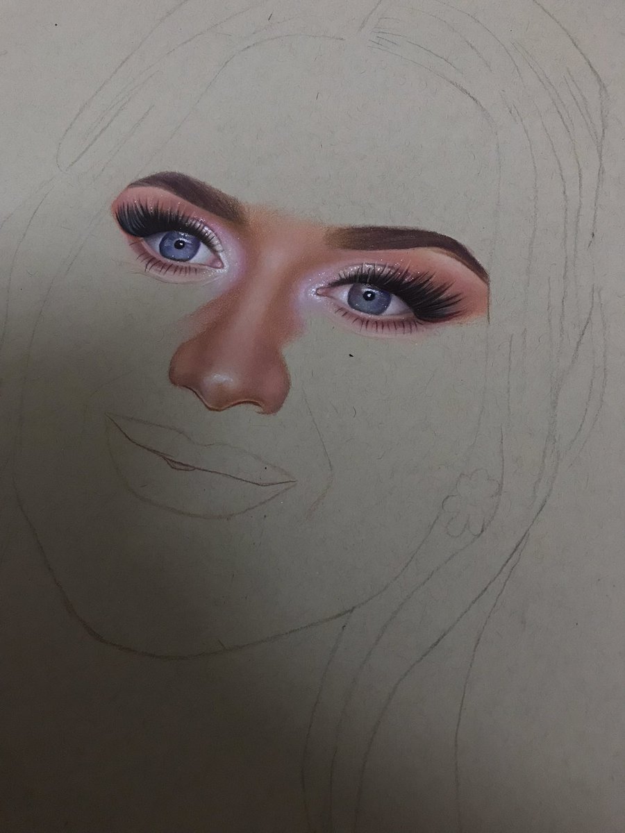 New drawing of my queen <a href="/katyperry/">KATY PERRY</a> 🥹🧿🩷 #wip #katyperry #katyperrydrawing #helenkhan #helenartss #prismacolor