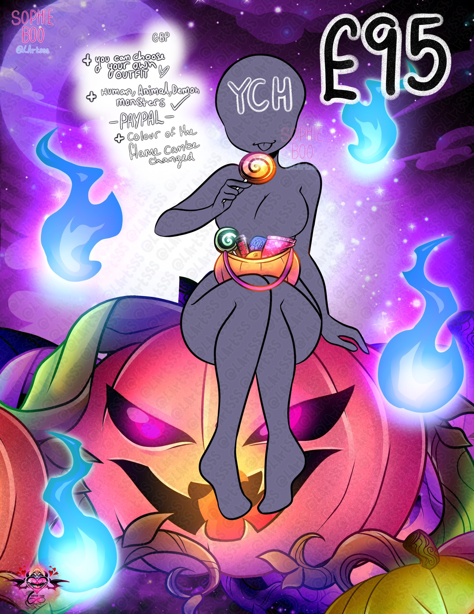 Spooky Month Animan (art be me) in 2023