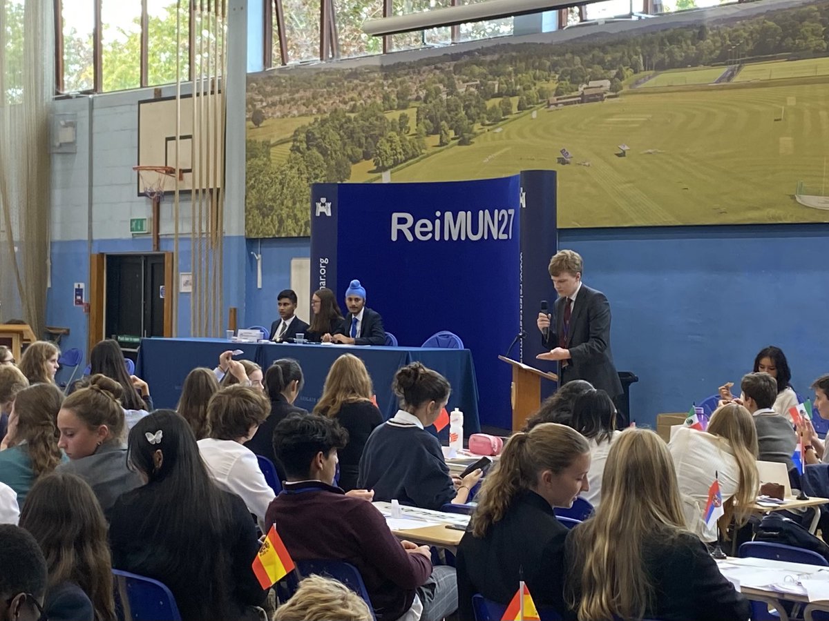 MunHampton's tweet photo. Hampton delegates in action at REIMUN. https://t.co/mWkhynSpZn