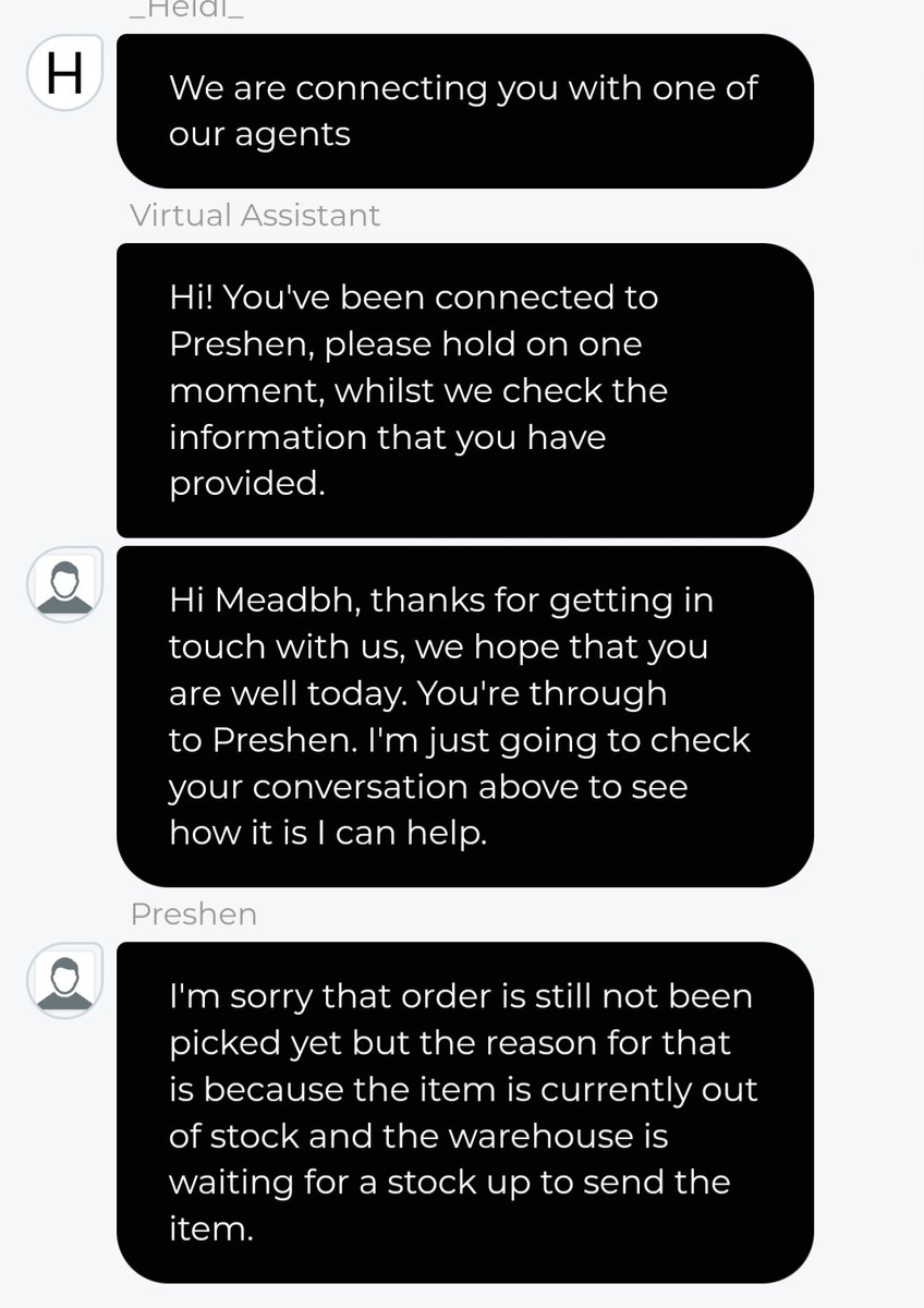 Meadbh_OConnor's tweet photo. @houseoffraser in the space of 3 days an item is out of stock, with no updates on the order. Checked the website today and the item shows its in stock but according to customer service it's not a live system? How can you advertise stock you don't have? https://t.co/oENoj5yxMD