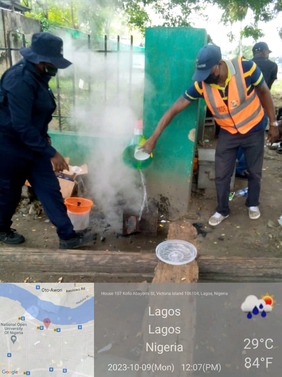 Onsogbu's tweet photo. Operation #ZeroToleranceToStreetTrading and Hawking commenced today in Ikoyi , Lekki, and Victoria Island by the Ministry of Environment and Water Resources Special Task Force for Ikoyi, Lekki and Victoria Island.

#CleanerLagos https://t.co/pvOhTyx0z4