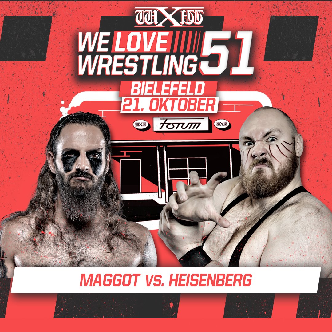 wXwGermany's tweet photo. .@SON_Maggot steht kurz vorm bedeutendsten Kampf seiner Karriere. Bei #wXwBrokenRules wird er um die Unified Championship antreten. Doch eine Sache lässt ihn nicht los: Er hat noch eine offene Rechnung mit @Heisenschmerz.

Währenddessen freut sich @wtchbtch_ auf ihre Begegnung mit @akanefujita103. Sie wird ihre erste Gegnerin in Deutschland sein.

Alle Hintergründe zu den Matches im Vlog: https://t.co/LvcqMhC8Bb  

Dieser Event ist bereits ausverkauft.