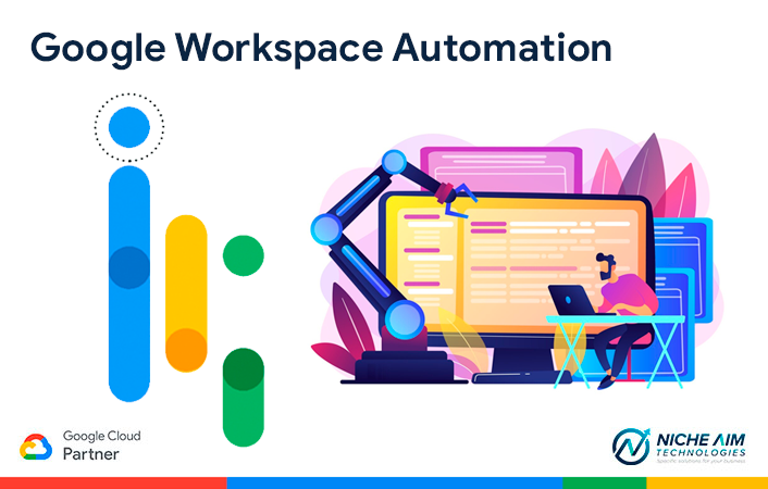 nicheaimtech's tweet photo. Did you know that Google Workspace Automation can save your business countless hours of manual work? Explore how everyday processes can enhance overall productivity.

To learn more visit us at:  https://t.co/e9um6x9mvY 

#NicheAimTech #GoogleCloud #Google #GoogleWorkspace https://t.co/JkPooGUKcF