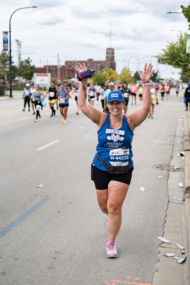 Wow. WOW. WOW!!!! Amazing vibes at the <a href="/ChiMarathon/">Chicago Marathon</a>!

Thank you for all donations supporting <a href="/ImermanAngels/">ImermanAngels</a>! You still have time to donate to help me reach 20 matches (I’m $224 away from my goal). Donation info in profile link!

So excited to do it all again in 27 days in NYC!