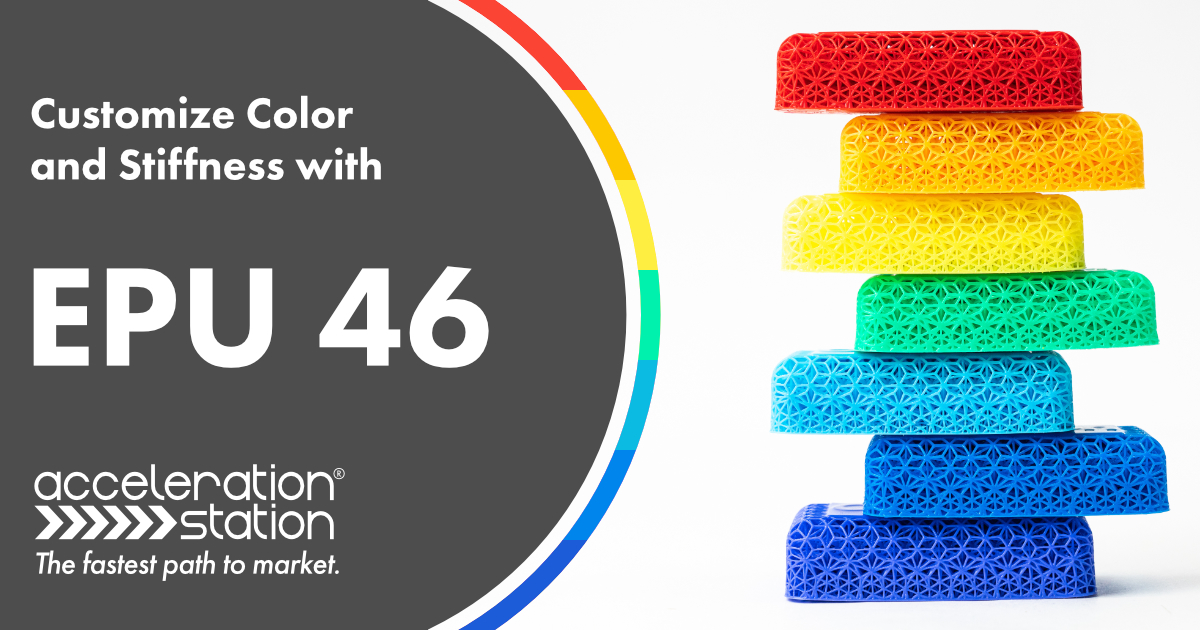 Unlimited color possibilities.
🔴🟠🟡🟢🔵🟣🟤⚫⚪

EPU 46 is a high-performance elastomer material that features customization in color and material stiffness.

Create end-use parts with design freedom and no tooling.

Learn more > bit.ly/3ZMGQRI
#Carbon