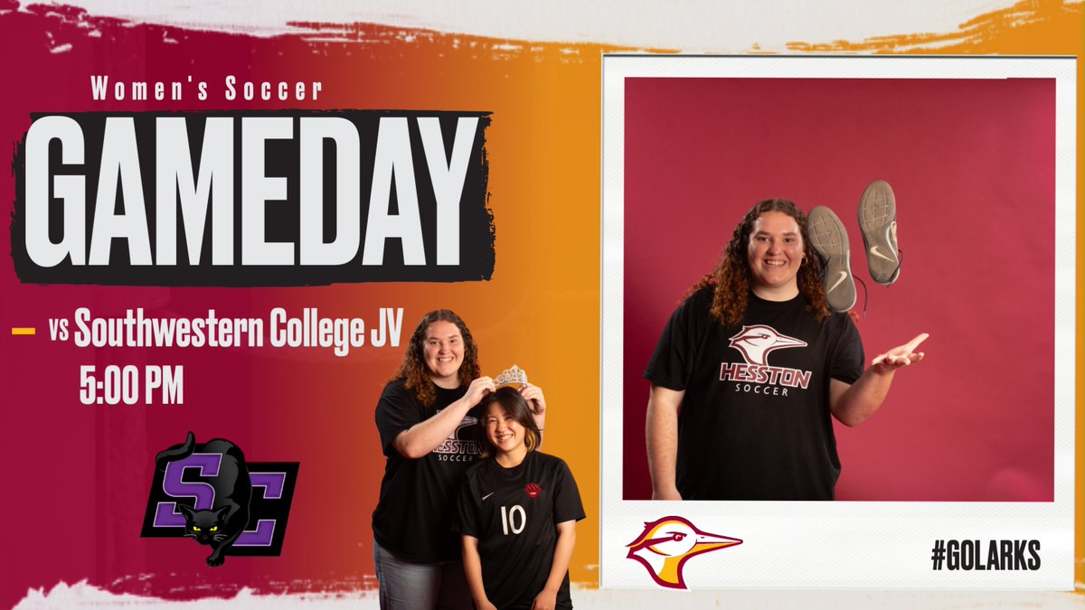 Game Day! ⚽️ vs. Southwestern College JV 📍 Hesston, KS - Sieber Field ⏰ 5:00 PM 📺 Live Stream: kjcccsports.net/hesstoncollege/ #GoLarks