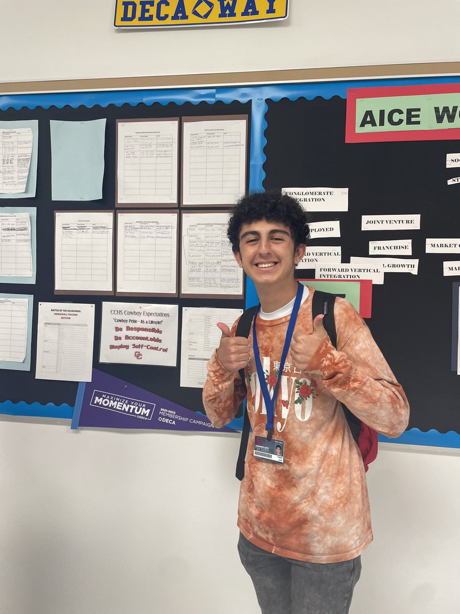 CCHS DECA tweet media