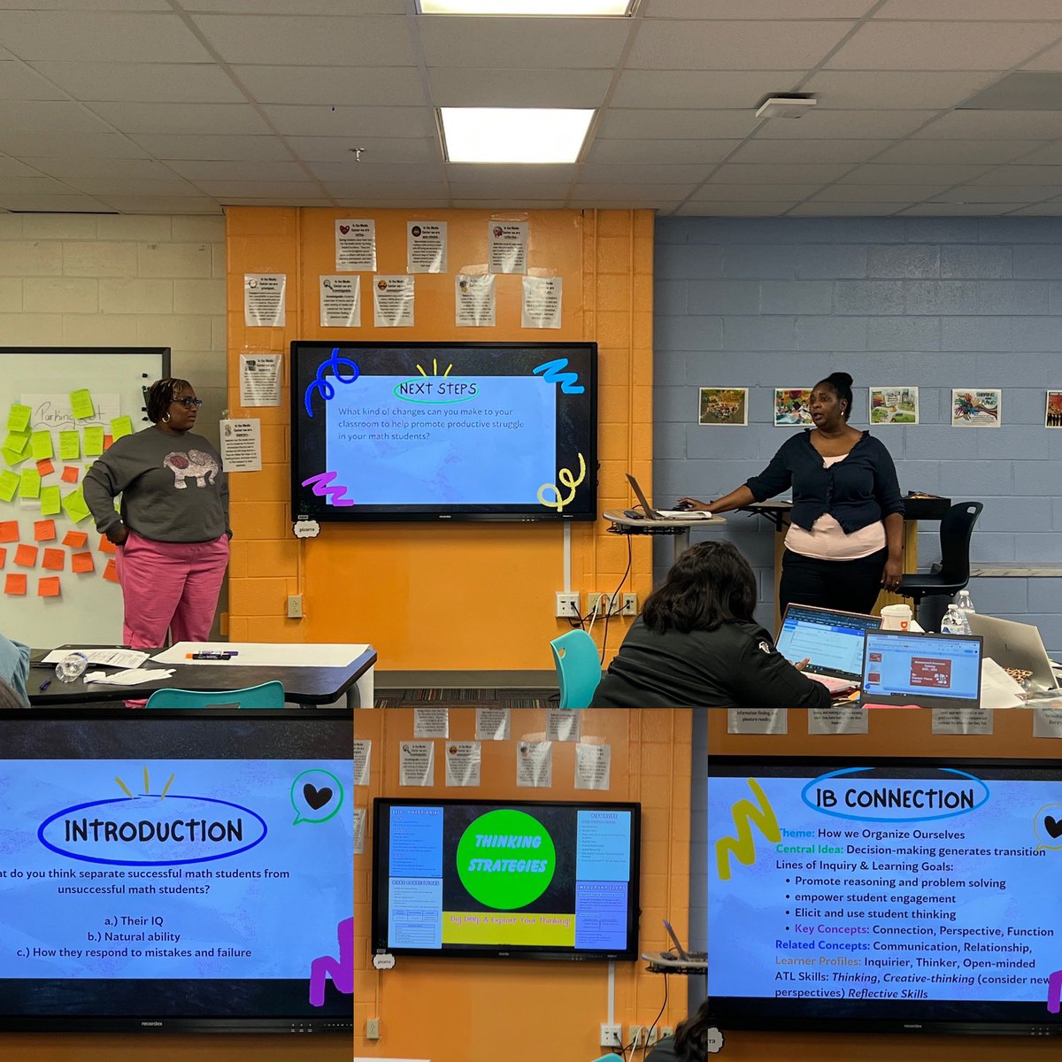 APSBeecher's tweet photo. Today we had great presentations from our own on #StrategiesForWholeGroup #StudentLedDiscussion #ProductiveStrugglesInMath @apsupdate @tnfranklin @ShellyGoodrum https://t.co/mcxnskVPhn