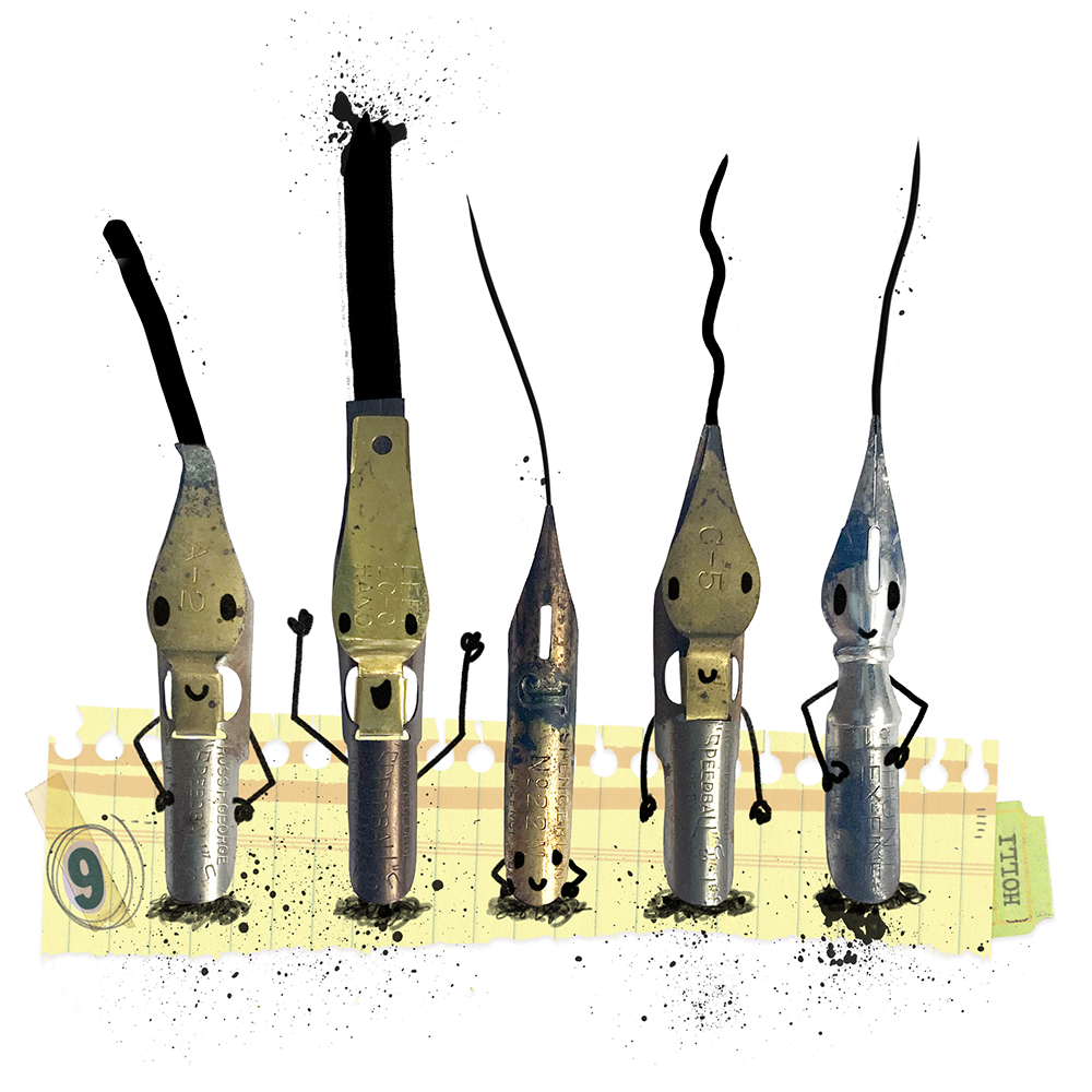 HOLLiCONGER's tweet image. “Five Points” Day 9

#inktober #inktoberchallenge #collage #illustration