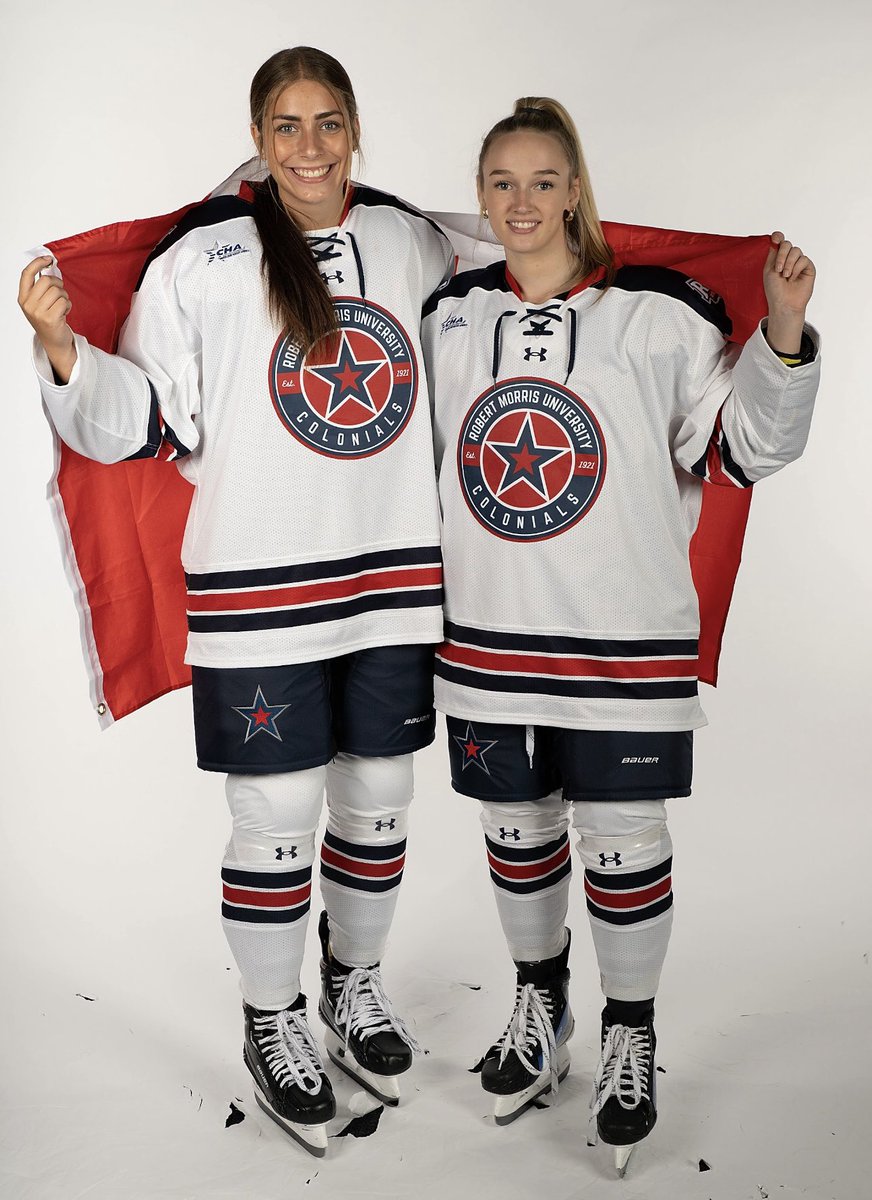 RMUWHockey's tweet photo. Happy Canadian Thanksgiving 🦃🍁🇨🇦 

#BobbyMo | 🔵🏒🔴 | #RMUnite #CHA https://t.co/Ig4q7OzewD