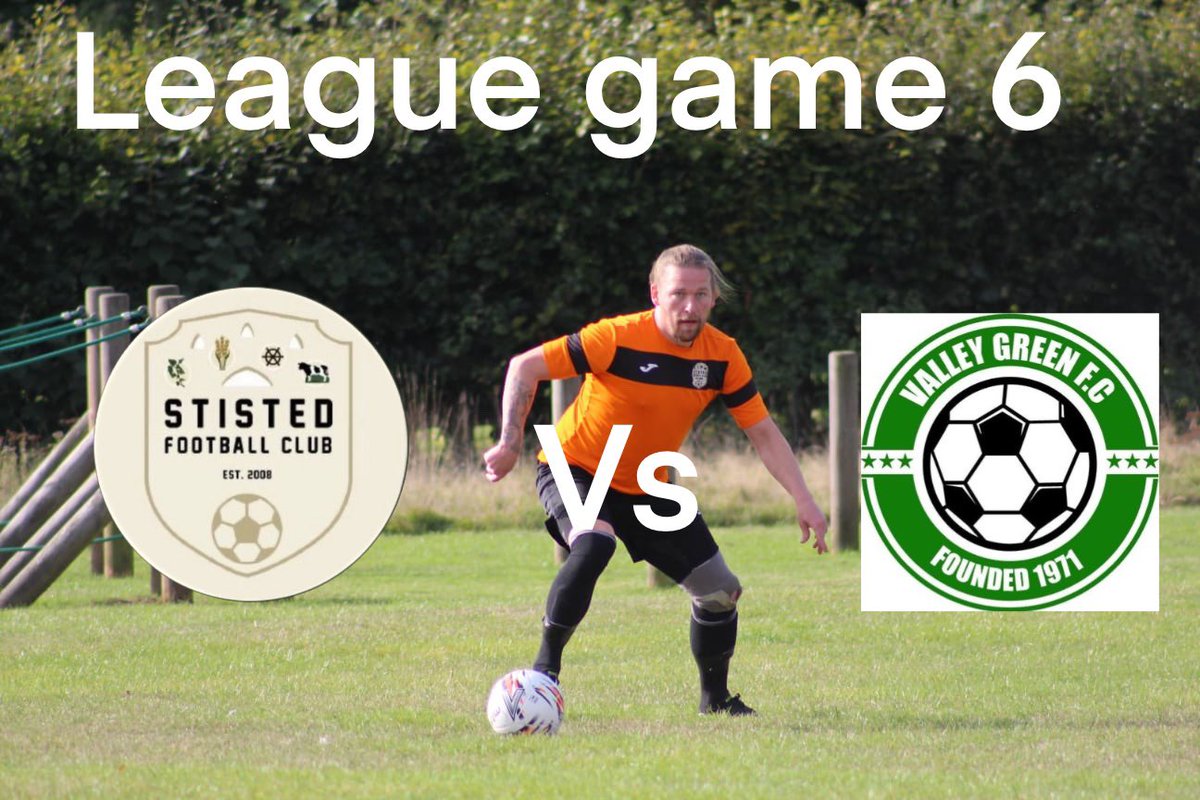 Next up we are back to league action against league leader @ValleyGreen_Utd at the stisted azteca! Should be a much tougher test than the last 3 weeks! 10:30 ko