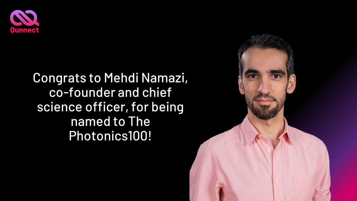 Our chief science officer @ThisisTheMazzi continues to drive the quantum internet forward, and we're thrilled his work has been recognized by @electrooptics' #Photonics100 2024 list. Congrats, Mehdi!