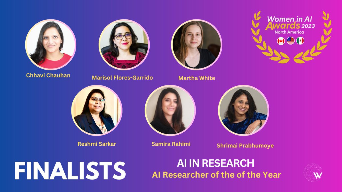 🏆𝐏𝐫𝐞𝐬𝐞𝐧𝐭𝐢𝐧𝐠 𝐭𝐡𝐞 𝐅𝐢𝐧𝐚𝐥𝐢𝐬𝐭𝐬 𝐟𝐨𝐫 𝐀𝐈 𝐢𝐧 𝐑𝐞𝐬𝐞𝐚𝐫𝐜𝐡 -𝐀𝐈 𝐑𝐞𝐬𝐞𝐚𝐫𝐜𝐡𝐞𝐫 𝐨𝐟 𝐭𝐡𝐞 𝐘𝐞𝐚𝐫 𝐀𝐰𝐚𝐫𝐝 at <a href="/WAIAwardsNA/">Women in AI Awards NA</a>
 2023. Join us at the ceremony on Oct 18 at Metro Toronto Convention Centre bit.ly/WaiAwardsNA23
<a href="/BigDataAITO/">Big Data and AI Toronto</a>