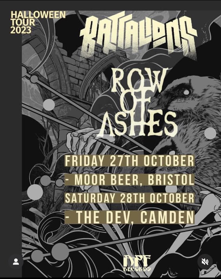 RowofAshesband's tweet photo. Out for a Halloween run with our pals in @BattalionsDirt https://t.co/Skjyz4eipR