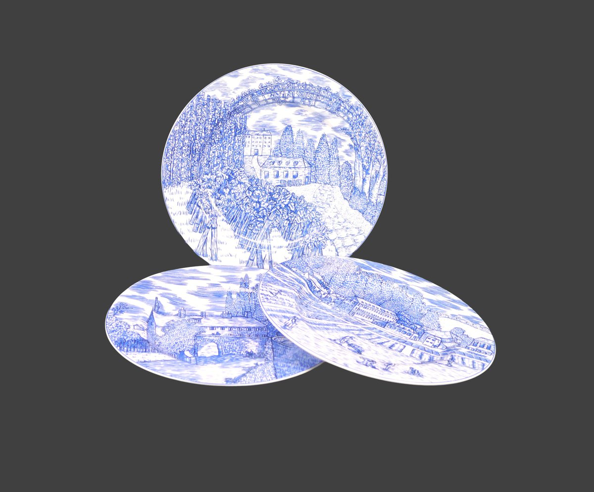 G97816960Girl's tweet photo. American Atelier Blue Toile 5217 salad plates. Multi-motif blue-and-white landscape scene. https://t.co/9RL34e2C3A via @Etsy #BuyfromGroovy #antiqueshop #dinnerware #tableware #vintagetableware #BlueToile #bluewhitedishes #AmericanAtelier #Toile #bluewhitetoile #toiledishes #AmericanAtelierBlueToile #EtsySellers