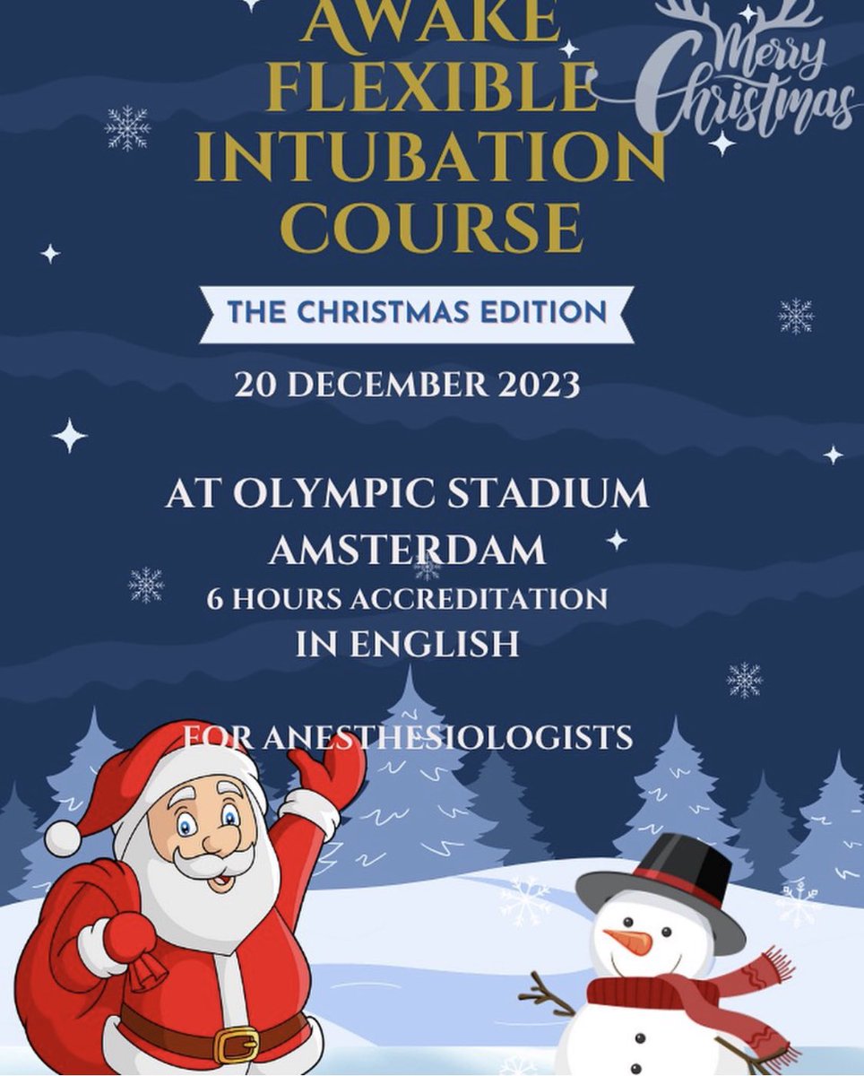 AirwayMxAcademy's tweet photo. 🎅🏻 Info https://t.co/YO4sbs01bo #airway #awakeintubation https://t.co/wbPk5QvCCR