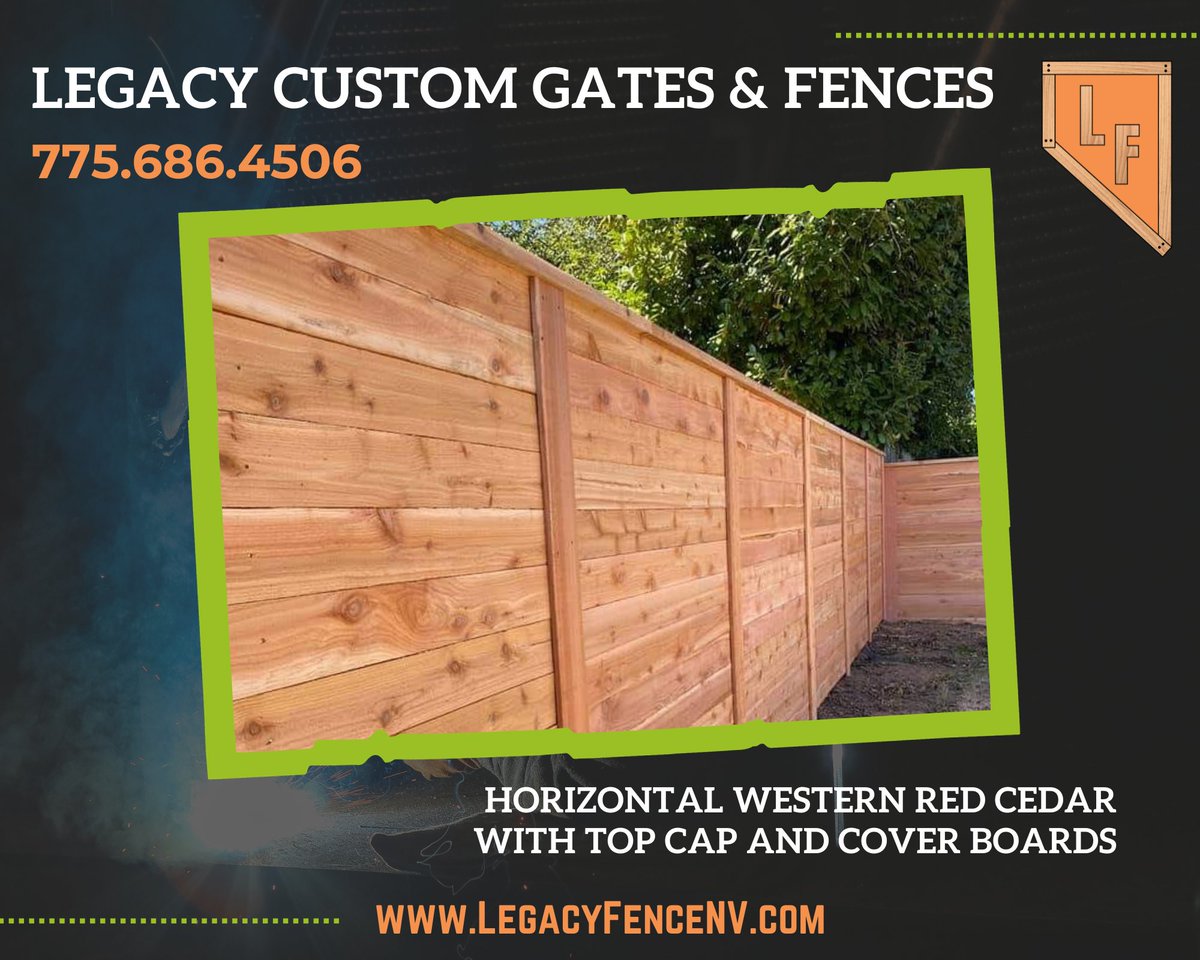 Late spring throw back....Horizontal Western Red Cedar with top cap and cover boards.  MidTown, Reno NV

#CustomGates #CustomFencing #Fencing #Reno #Nevada #NorthernNevada #LegacyFence #LegacyFenceNV

👉LegacyFenceNV.com