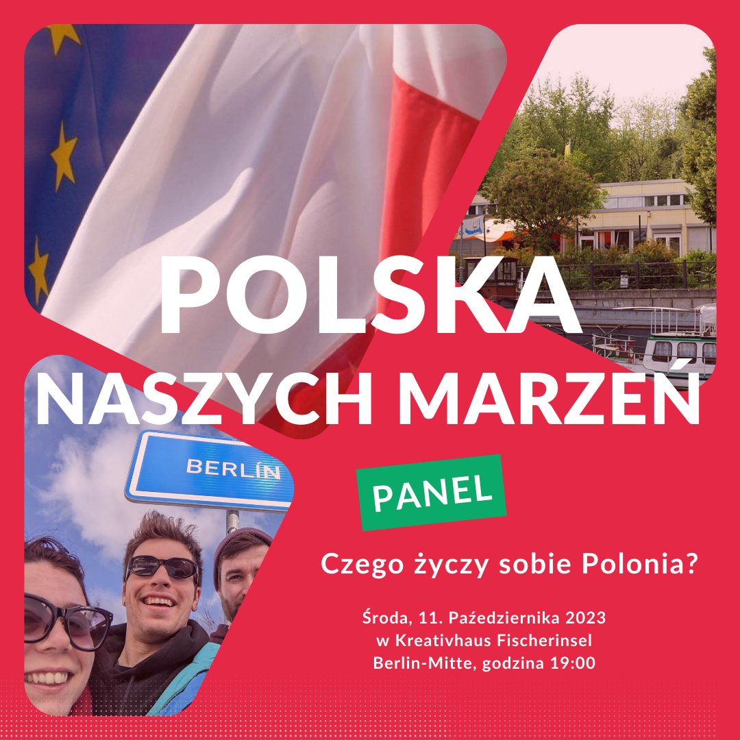 Słuchajcie, na ostatniej prostej jadę do najbardziej spolonizowanego i jednocześnie zlewaczonego miasta za granicą - Berlina💃Bardzo się cieszę!

Porozmawiam, oczywiście o Polsce naszych marzeń, z @PaulinaHaisch i Łukaszem Szopą, rozmowę poprowadzi wspaniała <a href="/bix_bit/">Joanna Bronowicka</a>  Wpadajcie!