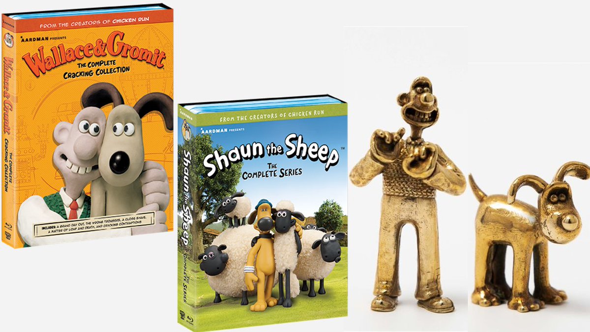 We've teamed up with @aardman to bring two fabulous collections to Blu-ray. Enter for a chance to win both WALLACE & GROMIT: THE COMPLETE CRACKING COLLECTION and @shaunthesheep: THE COMPLETE SERIES, plus bronze figurines from @LicensedToCharm! gleam.io/HoZto/aardman-…