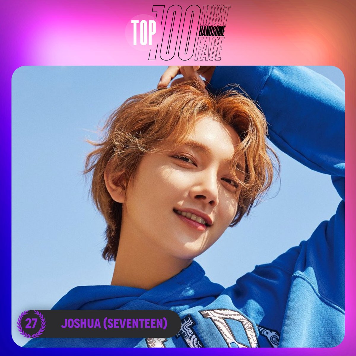 TOP100KPOP's tweet photo. TOP 100 – Most Handsome Faces Of K-POP in 2023

#27 JOSHUA (#SEVENTEEN)

Congratulations! 🎉 https://t.co/GFMCQwxLdg