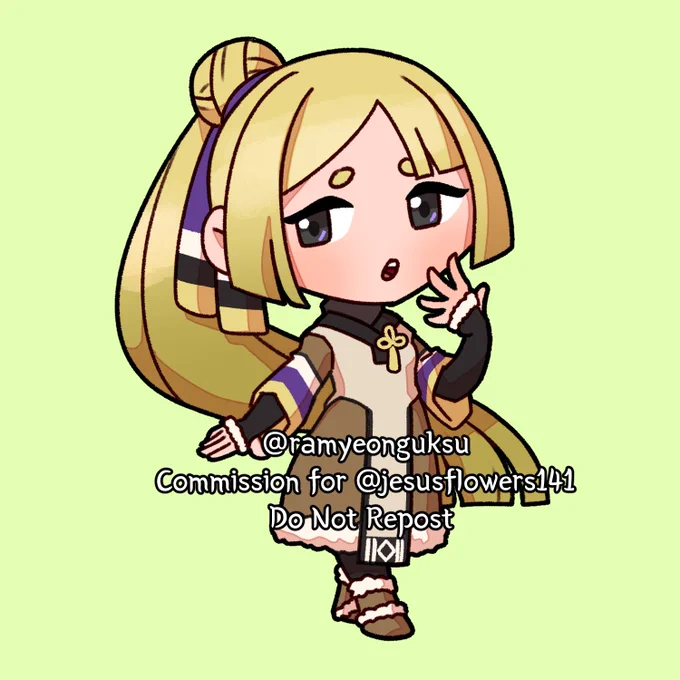 Chibi commission for  of his OC, Chiharu!  Thanks for commissioning me!