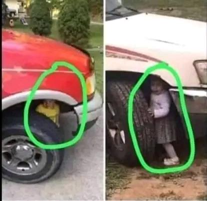 KakuteIsaac's tweet photo. Always check your car by moving round to see that this doesn't happen please 🙏🙏🙏 https://t.co/ZfPnTS85dU