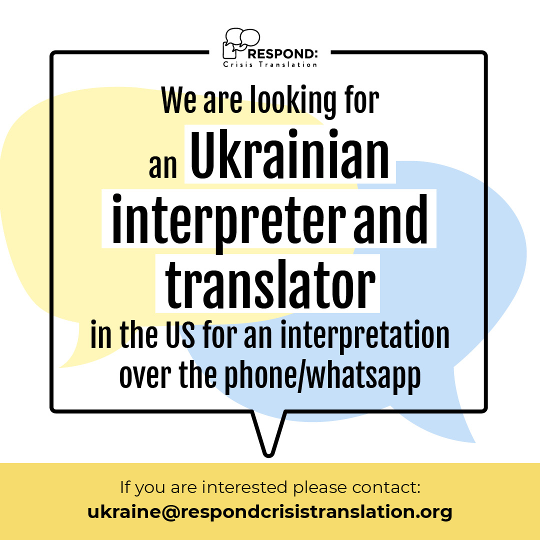 Respond Crisis Translation tweet media