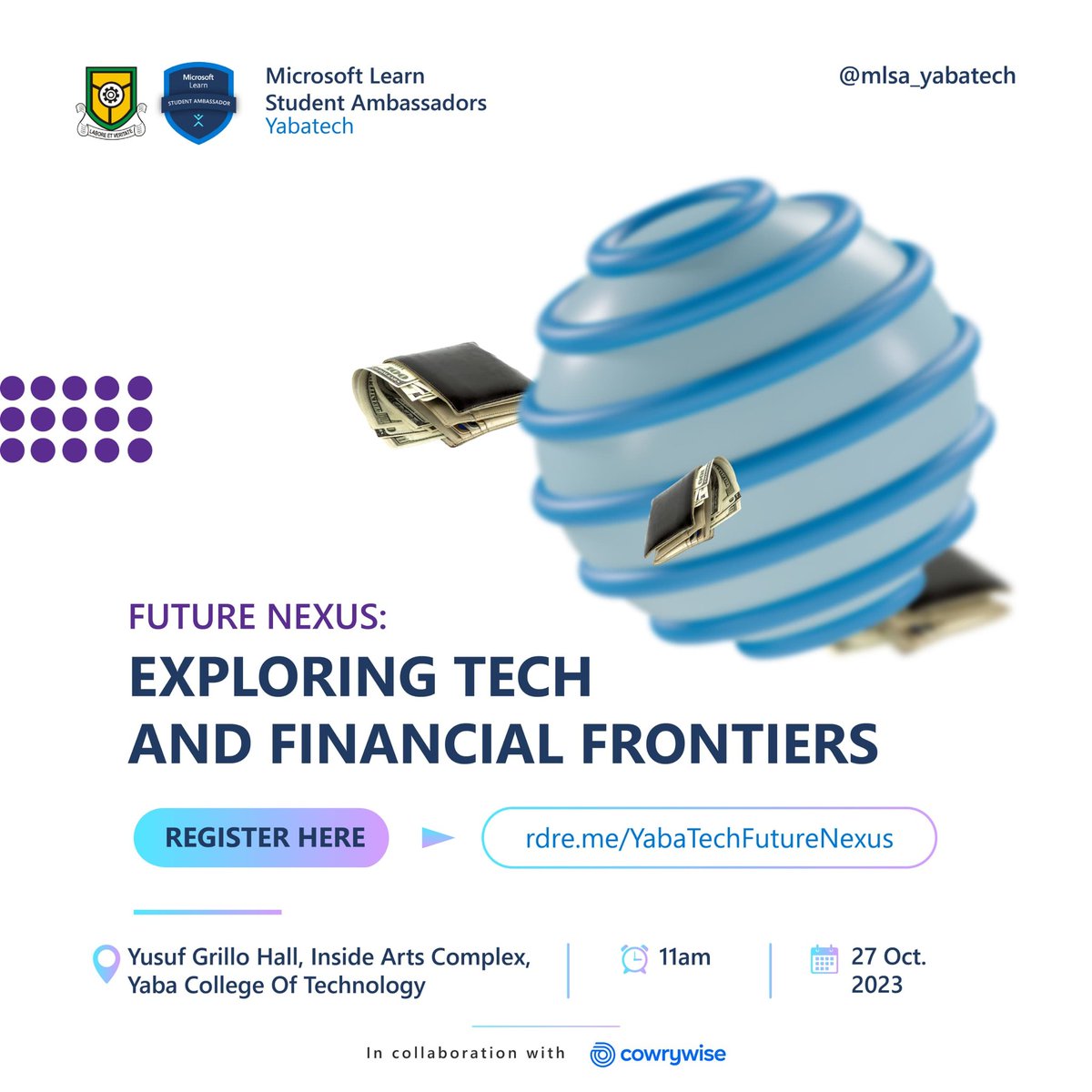 mlsa_yabatech's tweet photo. 📥 Your inbox just got a little more interesting! Check for our latest email with exciting updates about our upcoming event. 🚀 

#EventUpdates #StayTuned https://t.co/c8wqCk7BNm