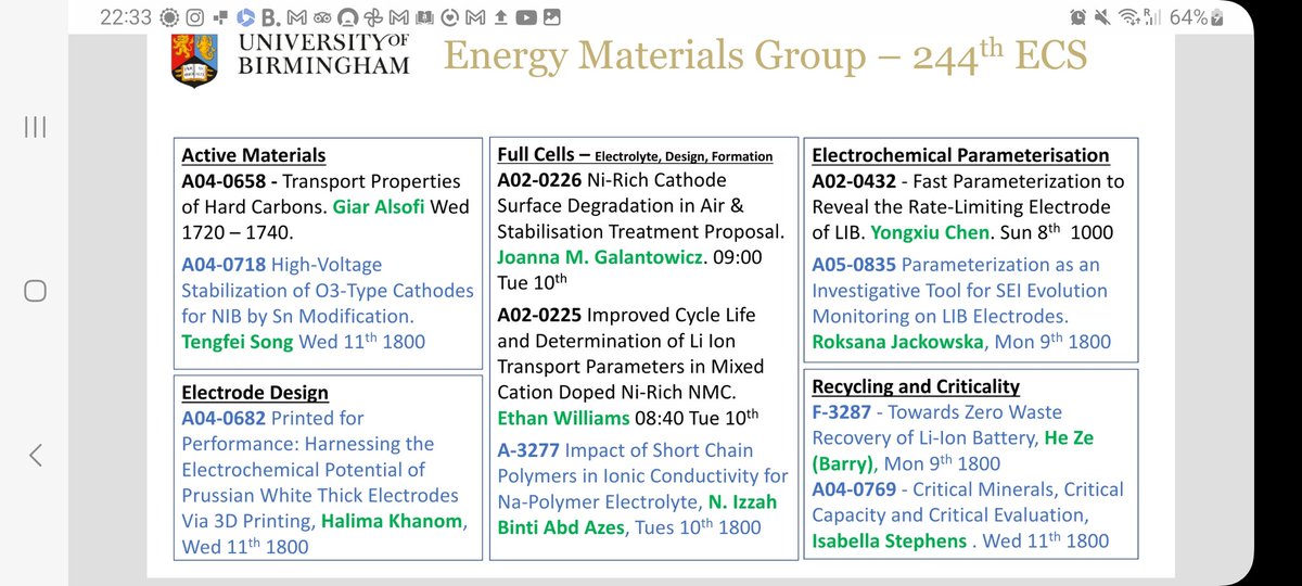 Energy Materials Group (Birmingham) tweet media