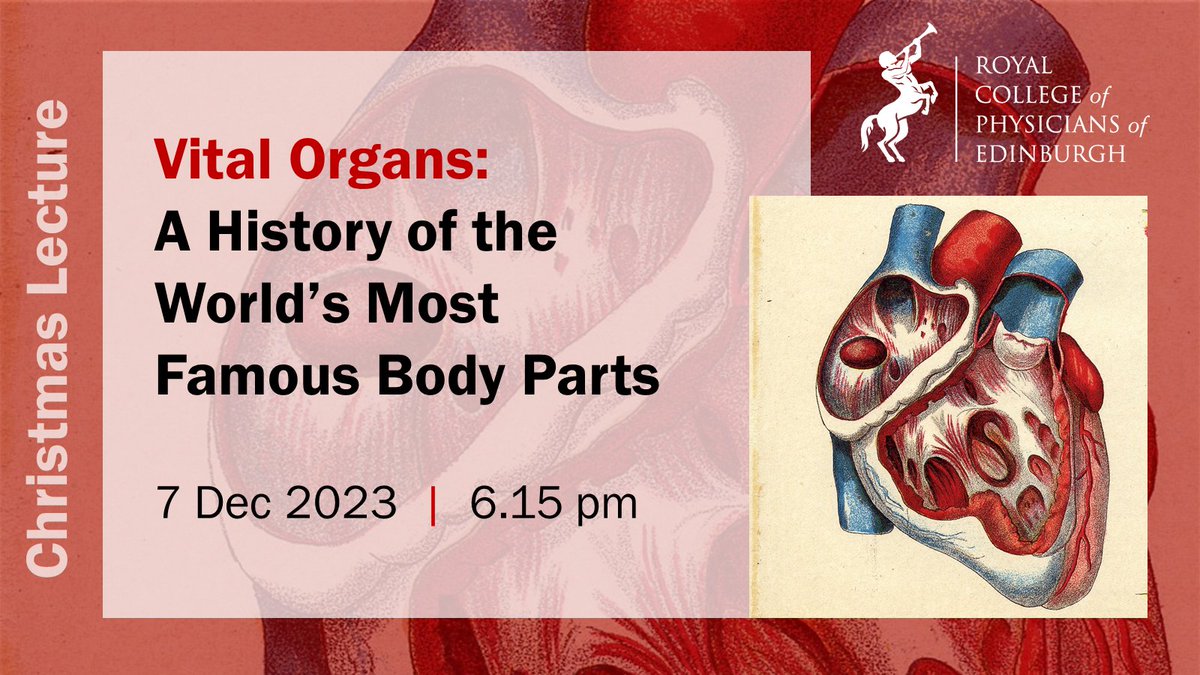 RCPEHeritage's tweet photo. Join us and @suzieedge on 7 Dec to explore the history of some famous body parts. Marie Antoinette's teeth! Queen Victoria's armpit! We have it all, plus wine, mince pies, and fundraising for @Sandpiper_Trust into the bargain.

Book your ticket now 👉https://t.co/MIIv3YNHEF https://t.co/EDnNkW4N7T