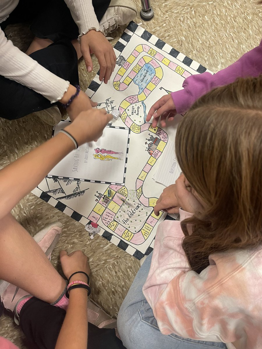 Gerdes_Gang's tweet photo. My 5th grade students created amazing final projects after reading The Phantom Tollbooth! Today we got to play the games we made about the novel with our friends! @RobertCS118 #rcs118life https://t.co/uypLuQ4Qtl