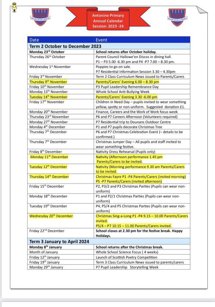 AntoninePrimary's tweet photo. Copy of our October newsletter and annual calendar of events was emailed out to our families today.  📧📬 #communication #keepingyouupdated https://t.co/lKwZoRzOn3