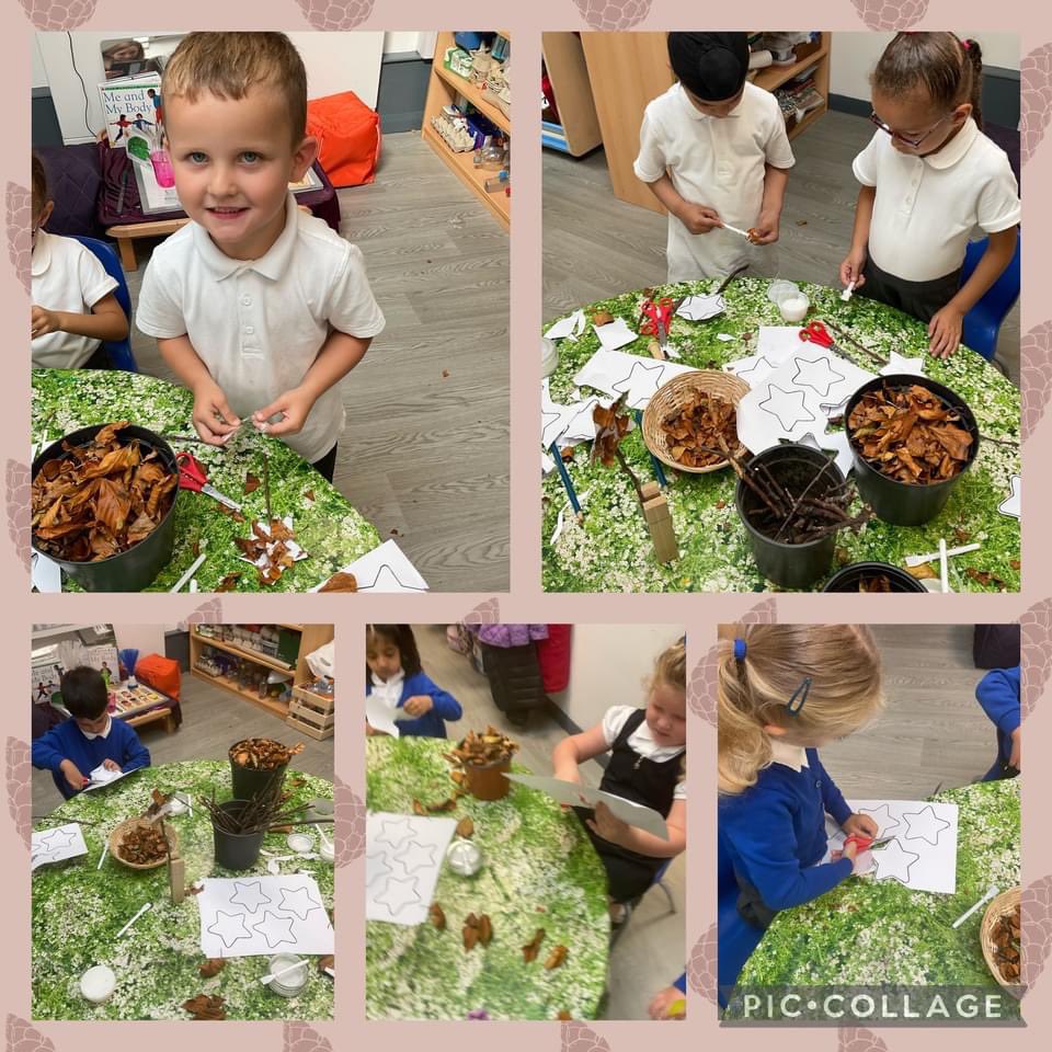 MissLewisJPA's tweet photo. Today, YR @JPAcademyTipton explored autumnal changes. We collected sticks and leaves and then created our very own nature wands inspired by @throughplay8 . Take a look at our wonderful wands! Well done YR 🍂 https://t.co/AW6GC3L2Zx
