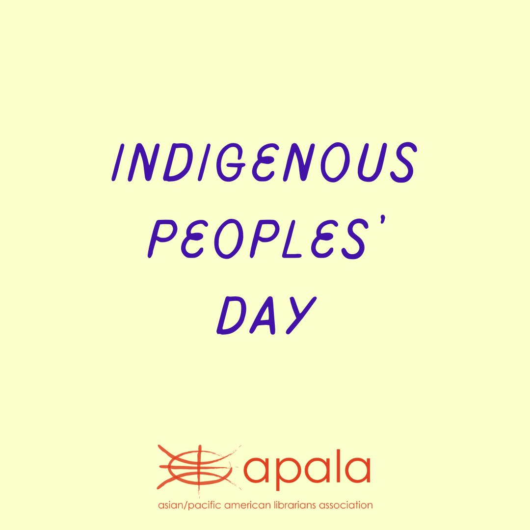 Today we celebrate Indigenous Peoples’ Day to honor the diverse native communities and cultures in the United States. Use this day and everyday to support and amplify their histories and voices. #IndigenousPeoplesDay