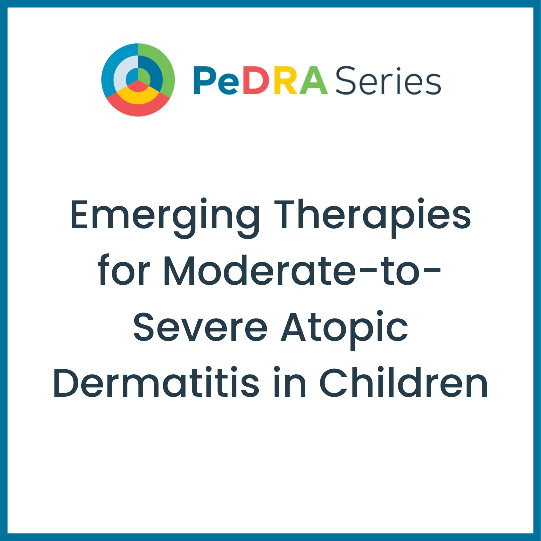 PeDRAResearch's tweet photo. To continue with the #atopicdermatitis theme we are resharing episodes from the Emerging Therapies for Moderate-to-Severe Atopic Dermatitis in Children Series!
Listen now β‘οΈ https://t.co/yrc7xXFgZ5
#PeDRA #pedraresearch #pedrapod #pedrapearls #eczema #eczemaawarenessmonth https://t.co/PIAGmvRtys