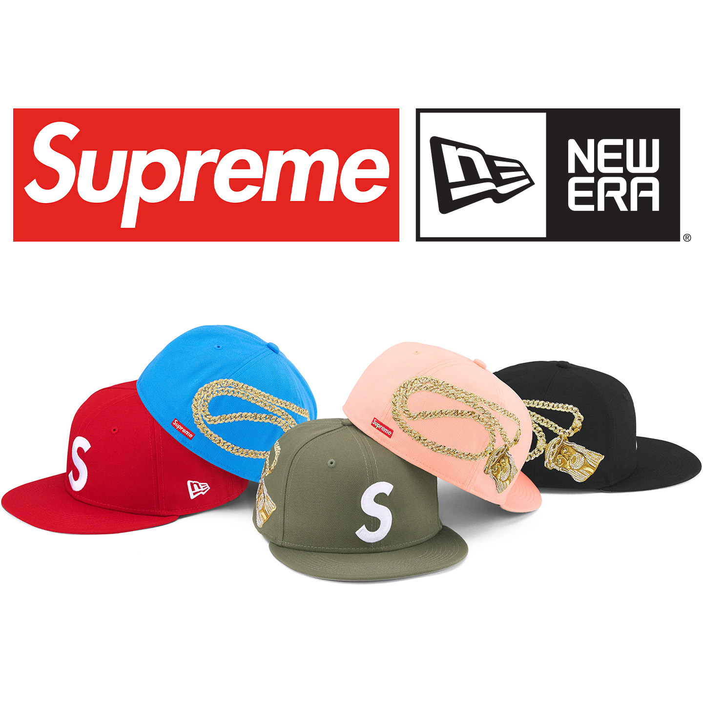 Supreme x New Era Champions Box Logo Hat